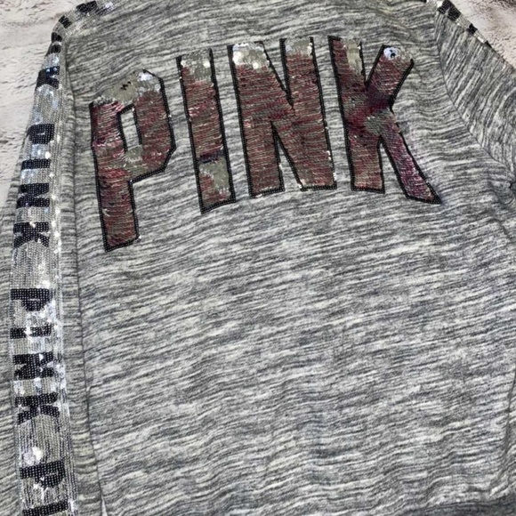 VIctoria secret PINK bling hoodie - Picture 2 of 2